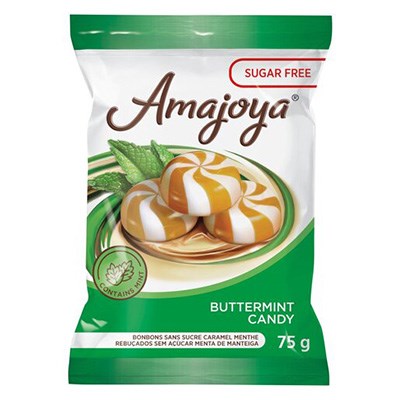 Amajoya Buttermint Sweets Sugar free 75g