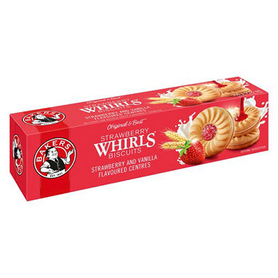 Bakers Strawberry Whirls 200g