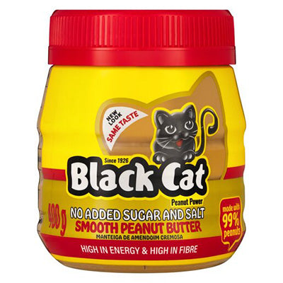 Black Cat Smooth Peanut Butter (No added sugar & salt) 400g