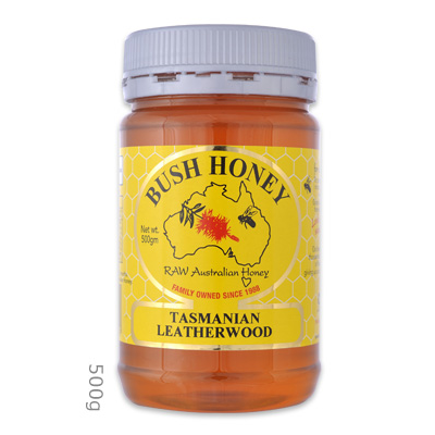 Bush Honey TAS Leatherwood Silver Lid 500g