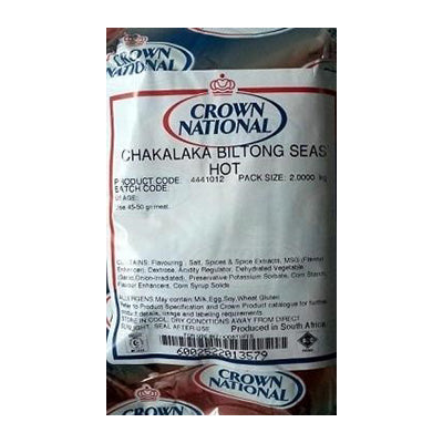 Crown National Chakalaka Biltong Seasoning Hot 2kg