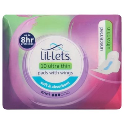 Lil-Lets Ultra Thin Pads Mini 10 pack