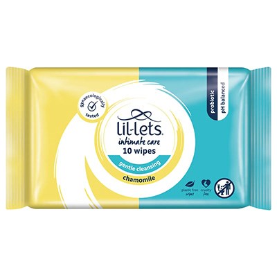 Lil-Lets Chamomile Feminine Wipes 10 pack