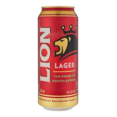 Lion Lager 500ml cans - BB: 04/01/2024