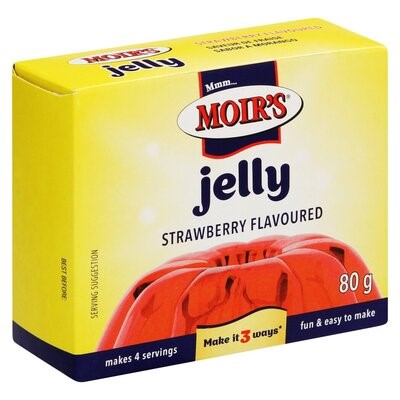 Moirs Jelly Strawberry 80g