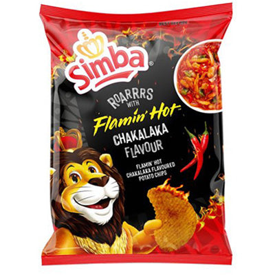 Simba Chips Flamin Hot Chakalaka 120g - BB: 14/02/2024