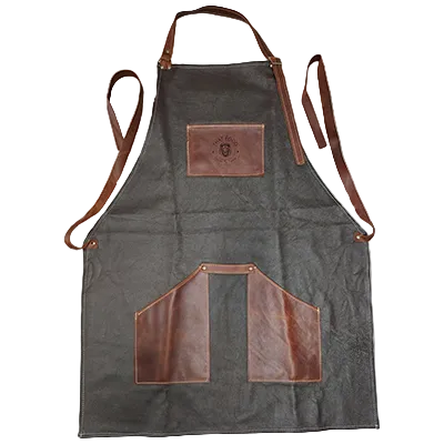 That Food Leather Apron Buffed Brown Long and Wide W