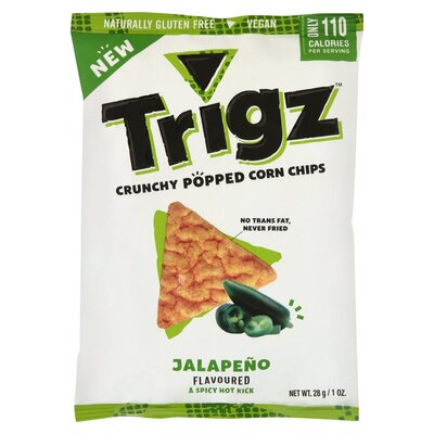 Trigz Popped Corn Chips Jalepeno 85g - BB: 20/02/2024