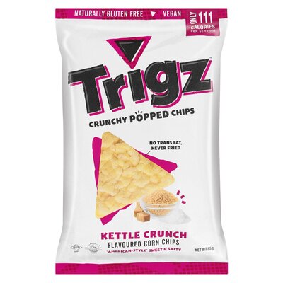 Trigz Popped Corn Chips Kettle Crunch 85g - BB: 21/02/2024