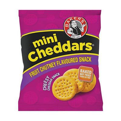 Bakers Mini Cheddars Singles Fruit Chutney 33g