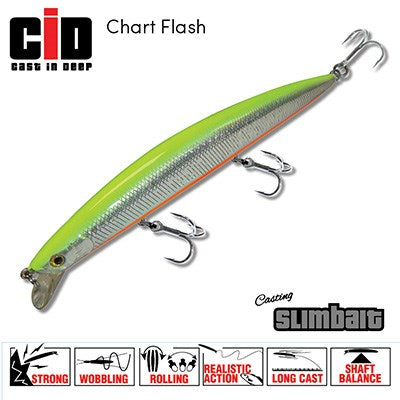CID Slimbait 175mm 30g Chart Flash