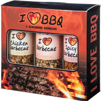 Aussie I Love BBQ3 Seasoning Grinders