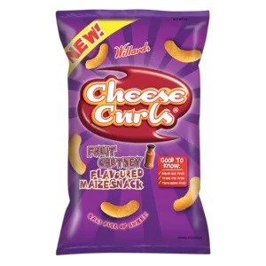 Willards Cheese Curls Fruit Chutney 90g - BB: 05/11/2025