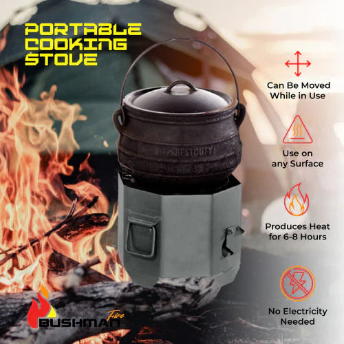 Meet the Bushman Fire Potjie Cooker — Inspired by Tradition, Built for Adventure