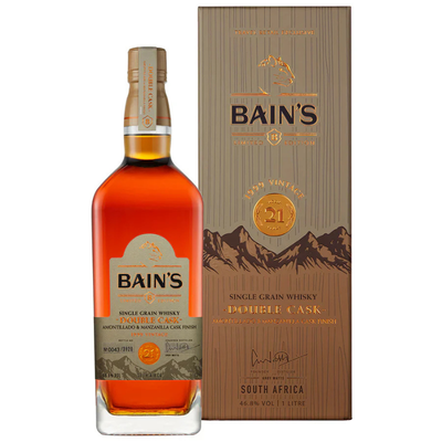 Bains 21 Year Old Double Cask 1Ltr