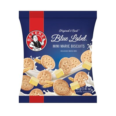 Bakers Blue Label Marie Biscuits Mini 40g