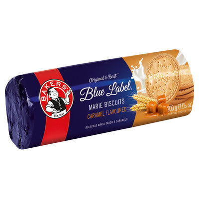 Bakers Blue Label Marie Caramel Biscuits 200g
