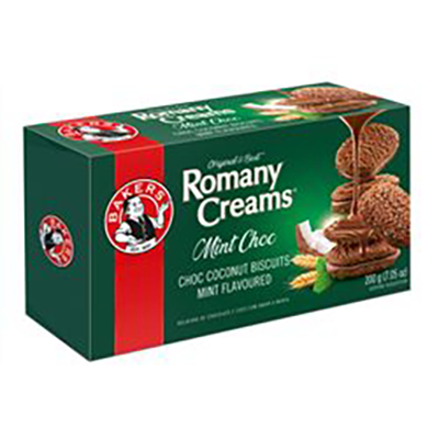 Bakers Romany Creams Mint Choc 200g