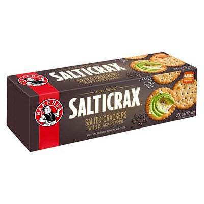 Bakers Salticrax Black Pepper 200g