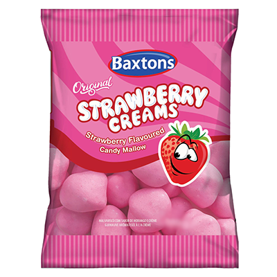 Baxton Strawberry Creams 400g