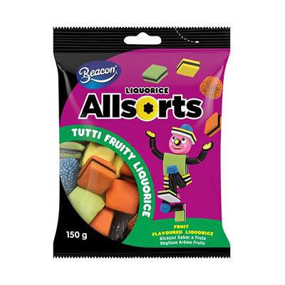 Beacon Allsorts Liquorice Tutti Frutti 150g