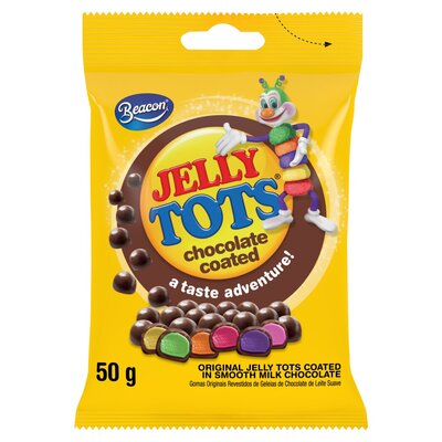 Beacon Jelly Tots Chocolate Coated 50g