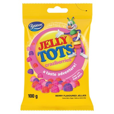 Beacon Jelly Tots Craziberries 100g