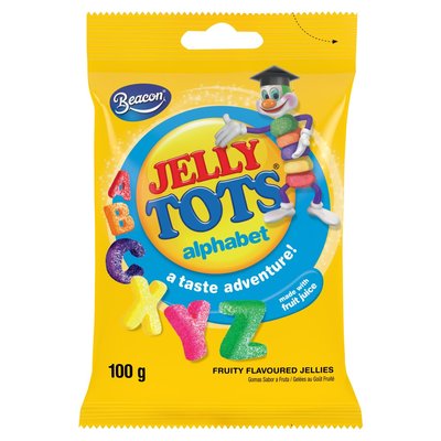 Beacon Jelly Tots Lick n Learn Alphabet 100g