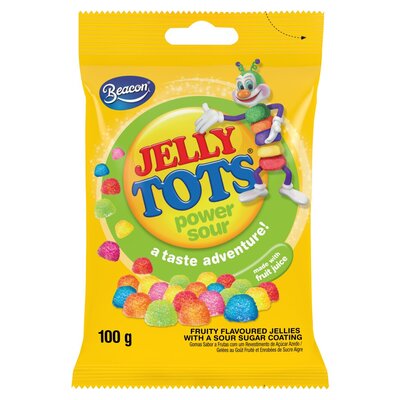 Beacon Jelly Tots Power Sour 100g