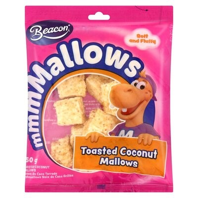 Beacon Mallows Toasted Coconut 150g - BB: 25/05/2023