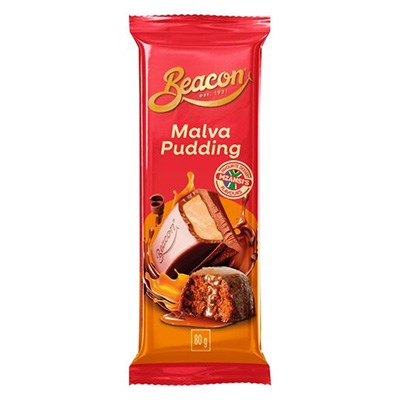Beacon Malva Pudding Chocolate Slab 80g