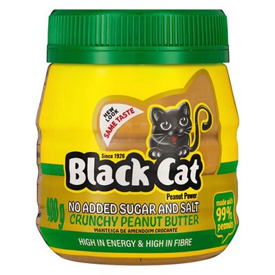 Black Cat Crunchy Peanut Butter (No added sugar & salt) 400g