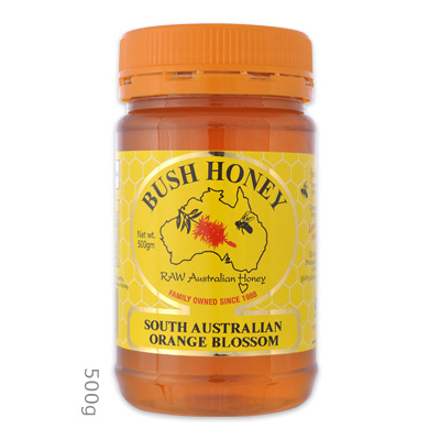 Bush Honey Orange Blossom Orange Lid 500g