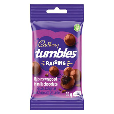 Cadbury Dairy Milk Tumbles Raisin 60g