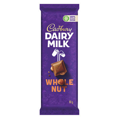 Cadbury Wholenut Slab 80g