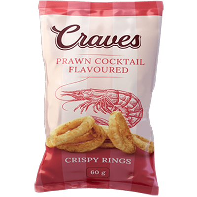 Craves Prawn Cocktail Rings 60g