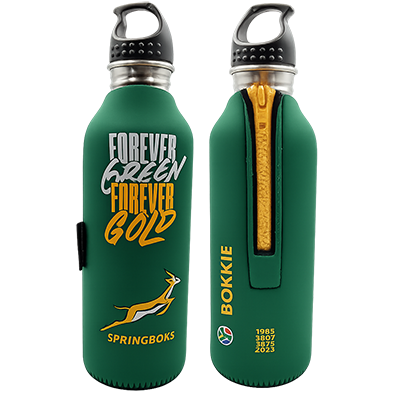 Frosty Springbok Champs Cooler with S/Steel Bottle 750ml