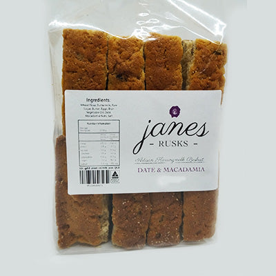 Janes Rusks - Date and Macadamia
