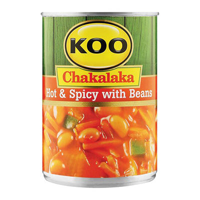 Springbok Spicy Koo Chakalaka Hot & Spicy Beans 410g – Springbok Foods