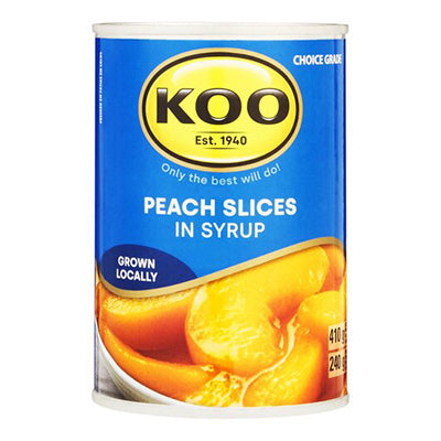 Koo Sliced Peaches 410g