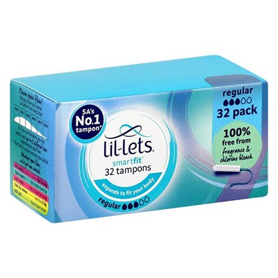 Lil-Lets Tampon Non Appl Reg 32 pack