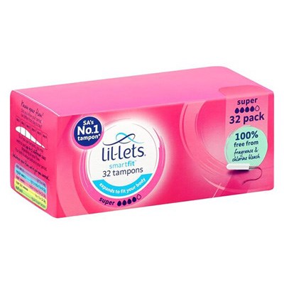 Lil-Lets Tampon Non Appl Super 32 pack