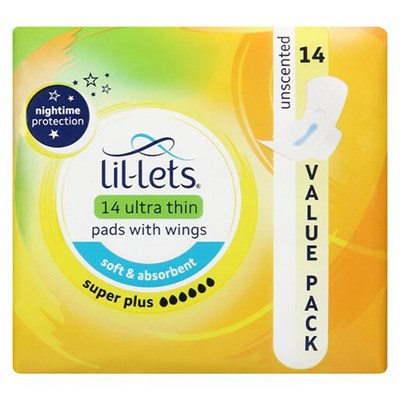 Lil-Lets Ultra Thin Pads Super Plus 14 pack