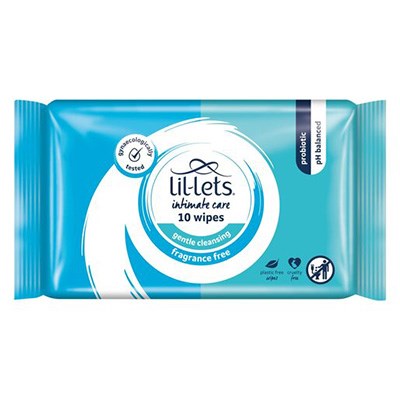Lil-Lets Sensitive Feminine Wipes 10 pack