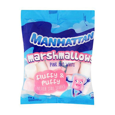 Manhattan Pink & White Marshmallows 150g
