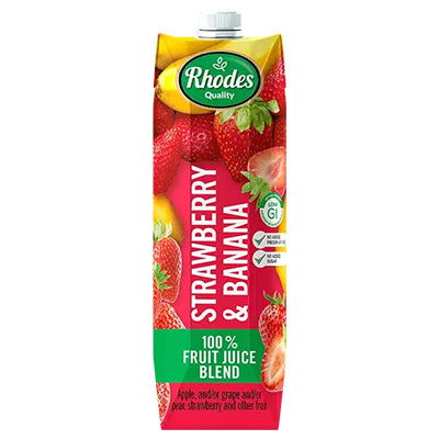 Rhodes Fruit Juice Strawberry & Banana 1L