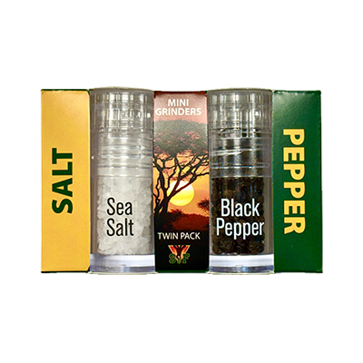 SBF Twin Pack Mini Grinders Salt & Pepper