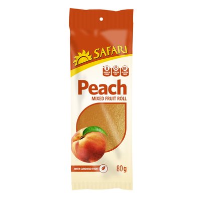 Safari Fruit Roll Peach 80g