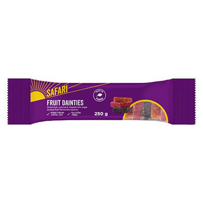 Safari Fruit Dainty Squares 250g