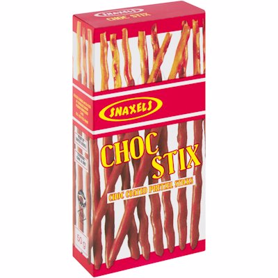 Snaxels Chocolate Covered Pretzels Stix 50g